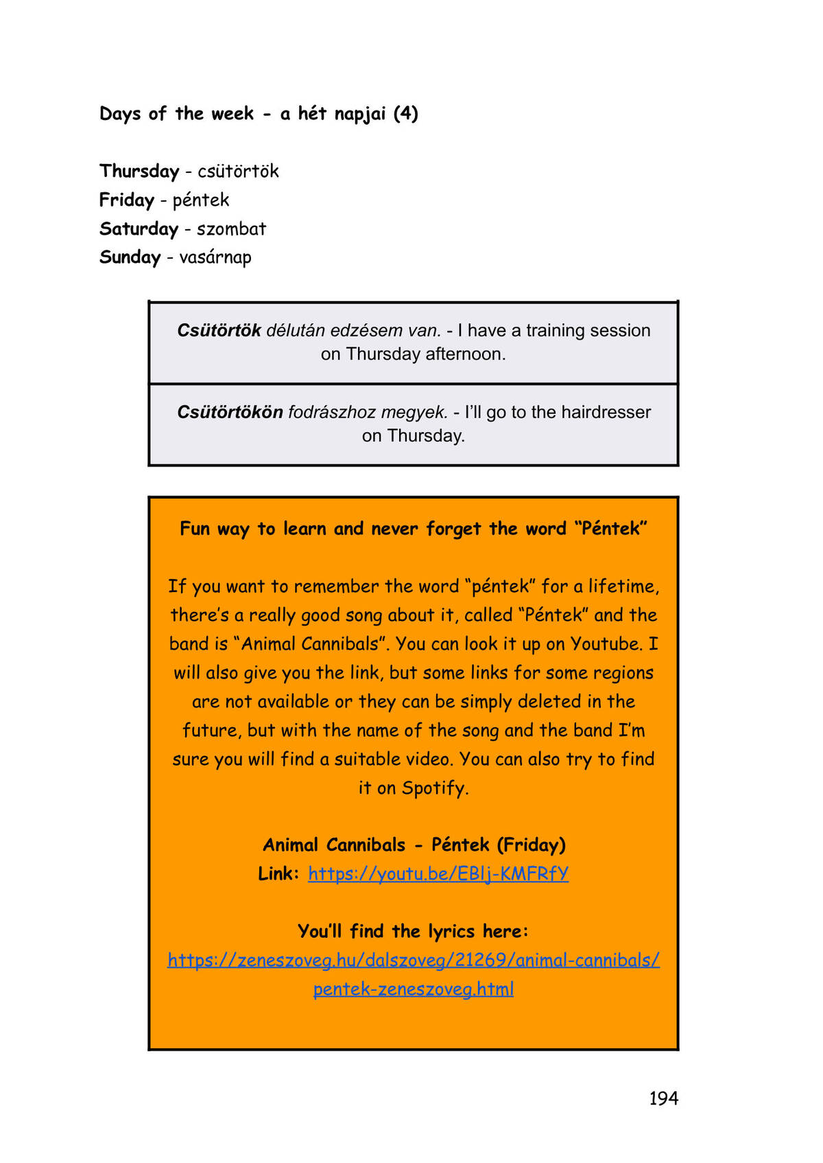 6. Lecke - oldal 194